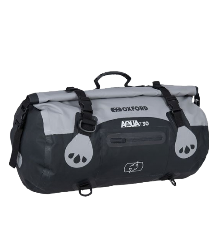 Oxford Aqua T-30 Roll Bag – Grey/Black (30L)