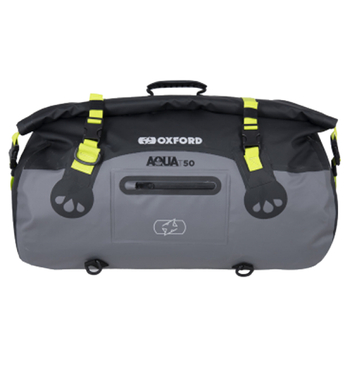 Oxford Aqua T-50 Roll Bag – Black/Grey/Fluo (50L)
