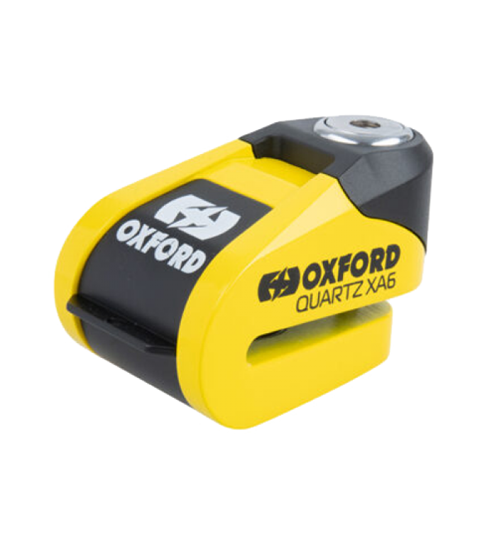 Quartz XA6 Alarm Disc Lock (6mm pin) Yellow/Black